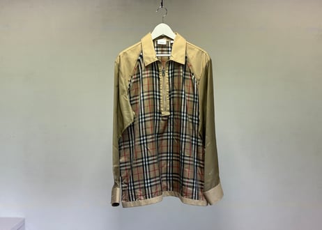burberry zip shirt dead stock
