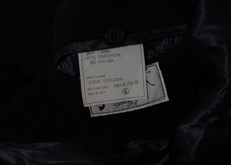 80-90s made in Italy cashmer wool lbelted coat