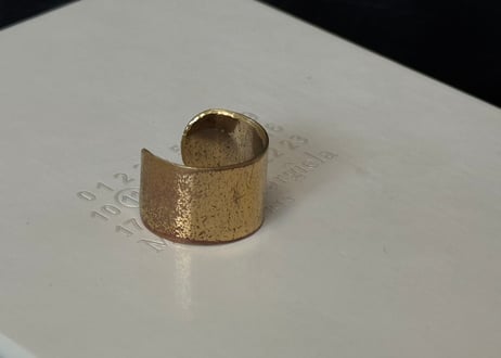maison margiela antique finish ring #e