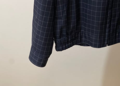 yves saint laurent blouson dark navy check