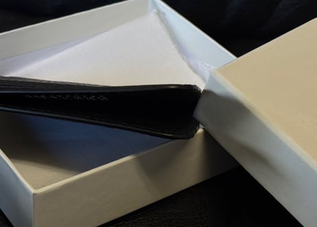 maison mariale leather holder dead stock