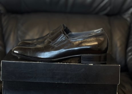 80-90s balenciaga "BB" logo loafers