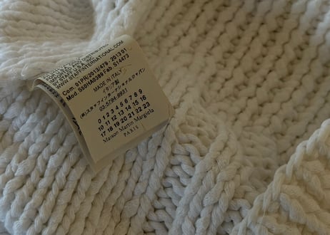 maison margiela replica 1940s aran jacket