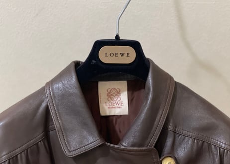 loewe leather blouson
