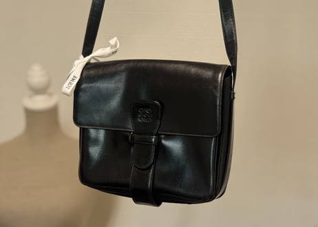 loewe anagram leather shoulder bag