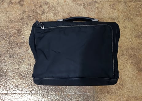 prada leather × nylon bag