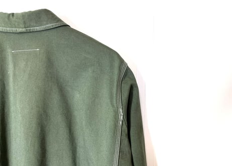 2019ss mm6 maison margiela spring coat green dead stock