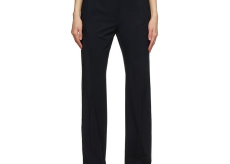 mm6 maison margiela 2020aw nylon blcak trousers dead stock
