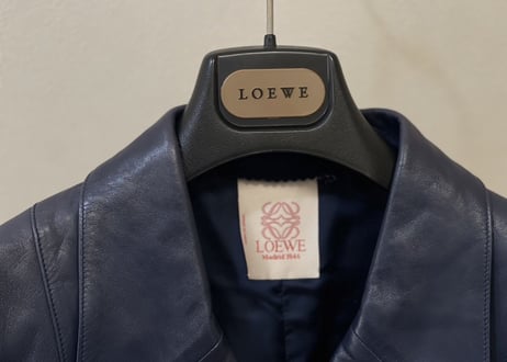 loewe leather double jacket
