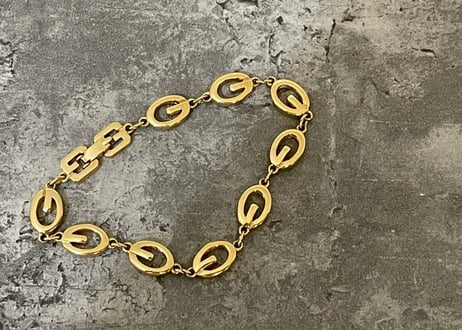 80s givenchy gold bracelet