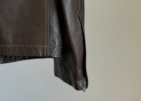 salvatore ferragamo leather jacket