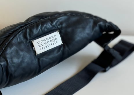 maison margiela glam slam leather shoulder bag
