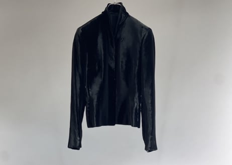 gucci velor short jacket black