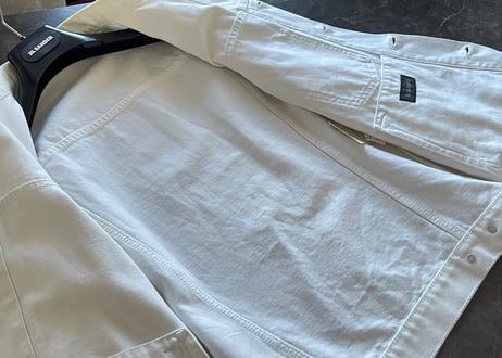 jilsander white denim jacket