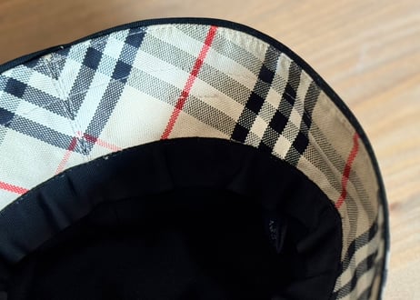 burberry check hat