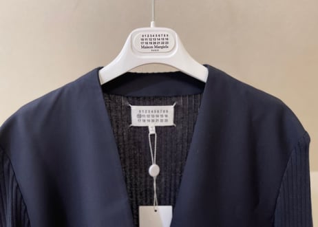 maison margiela 2020ss ”再構築” collar less jacket dead stock