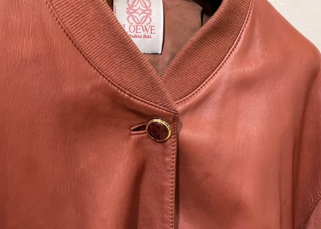 80s loewe leather jacket
