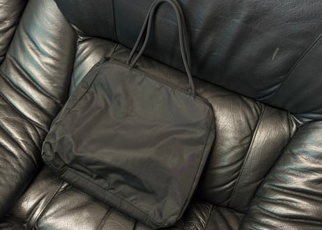 prada nylon logo bag