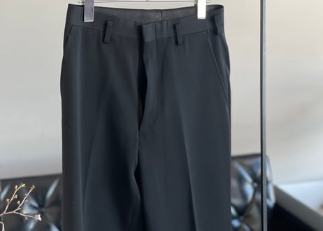 junko koshino black 5 button zip set up suit