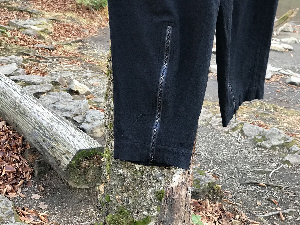 90s ys for men zip wide trousers | weekend tokyo