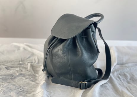 old coach leather bag green