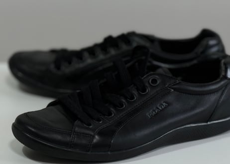 90-00s prada sports leather sneaker #a