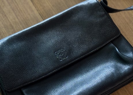loewe anagram leather shoulder bag