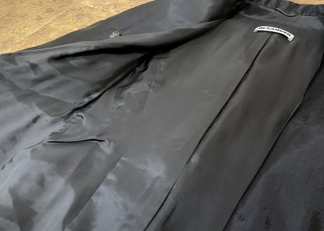 jil sander double jacket black