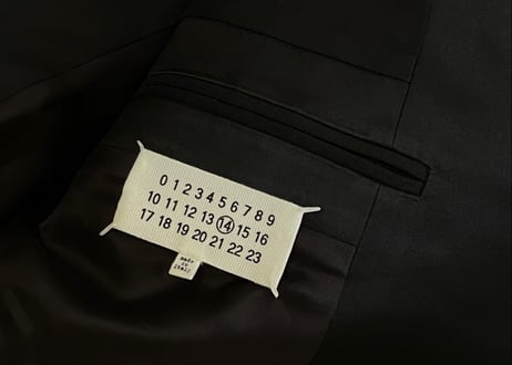maison margiela 2019ss tuxedo set up suit dead stock