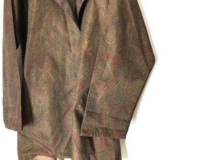 80s etro paisley over size coat