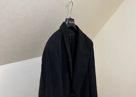 giorgio armani double chesterfield coat