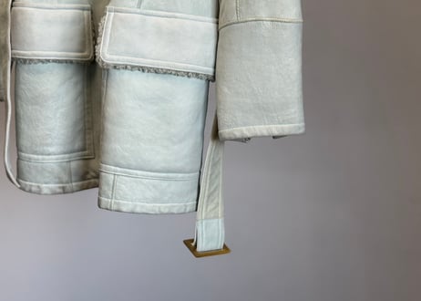 hermes mouton leather coat