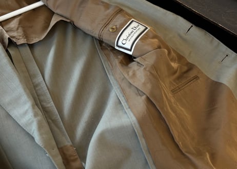 dior set up suit khaki