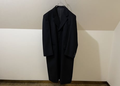 yves saint laurent pure cashmere chester field coat