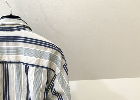 salvatore ferragamo stripe shirt blue×navy