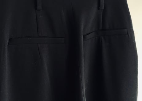 mamekurogouchi high waist flare trousers