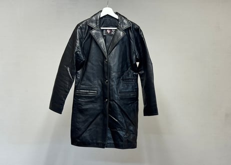 hand made Italy leather coat