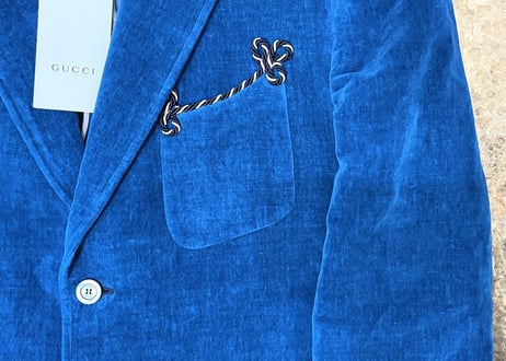 gucci 2019ss velour jacket dead stock