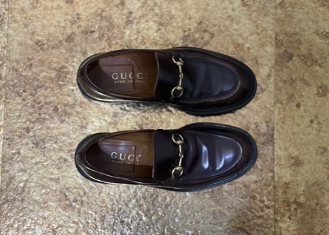 gucci heel bit loafers 42