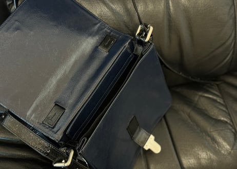 mm6 maison margiela leather shoulder bag