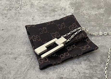 gucci silver necklace
