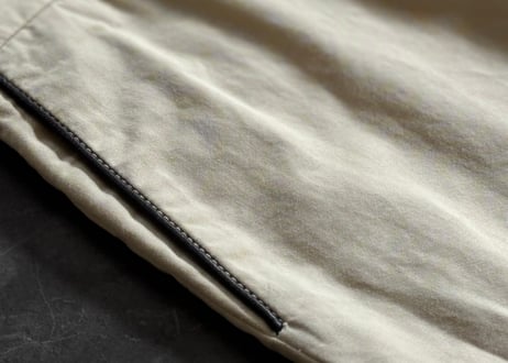 hermes leather piping wide pants
