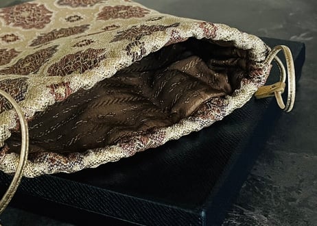 prada jacquard "巾着" bag dead stock
