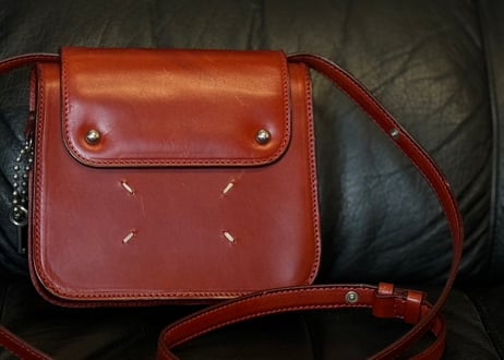 maison margiela leather shoulder bag