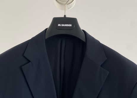 jilsander "本人期" stripe set up suit