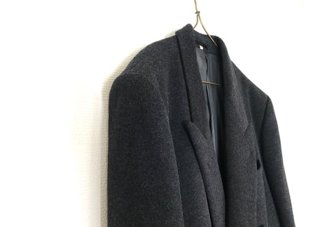 80-90s yves saint laurent  double chesterfield coat