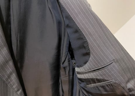 gucci set up suit silk wool gray stripe