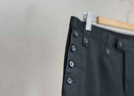 gucci design button trousers