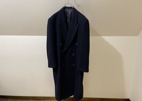 80-90s cashmere  double chesterfield coat
