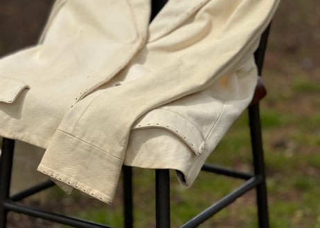90-00s jilsander leather short jacket
